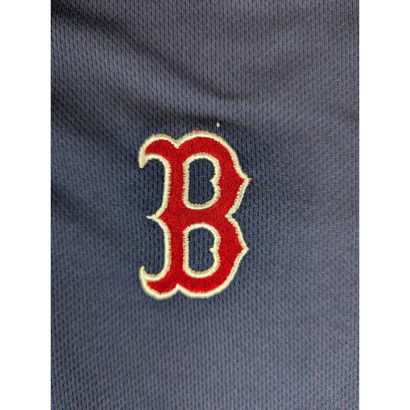 Boston Red Sox Polo Shirt Men's Blue Red Genuine Merchandise Short Sleeve MLB - Picture 4 of 8